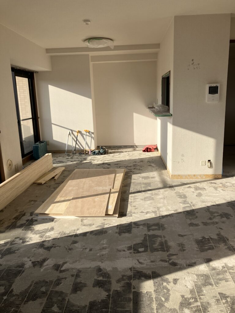 南区分譲マンション　H様邸全体リフォーム着工