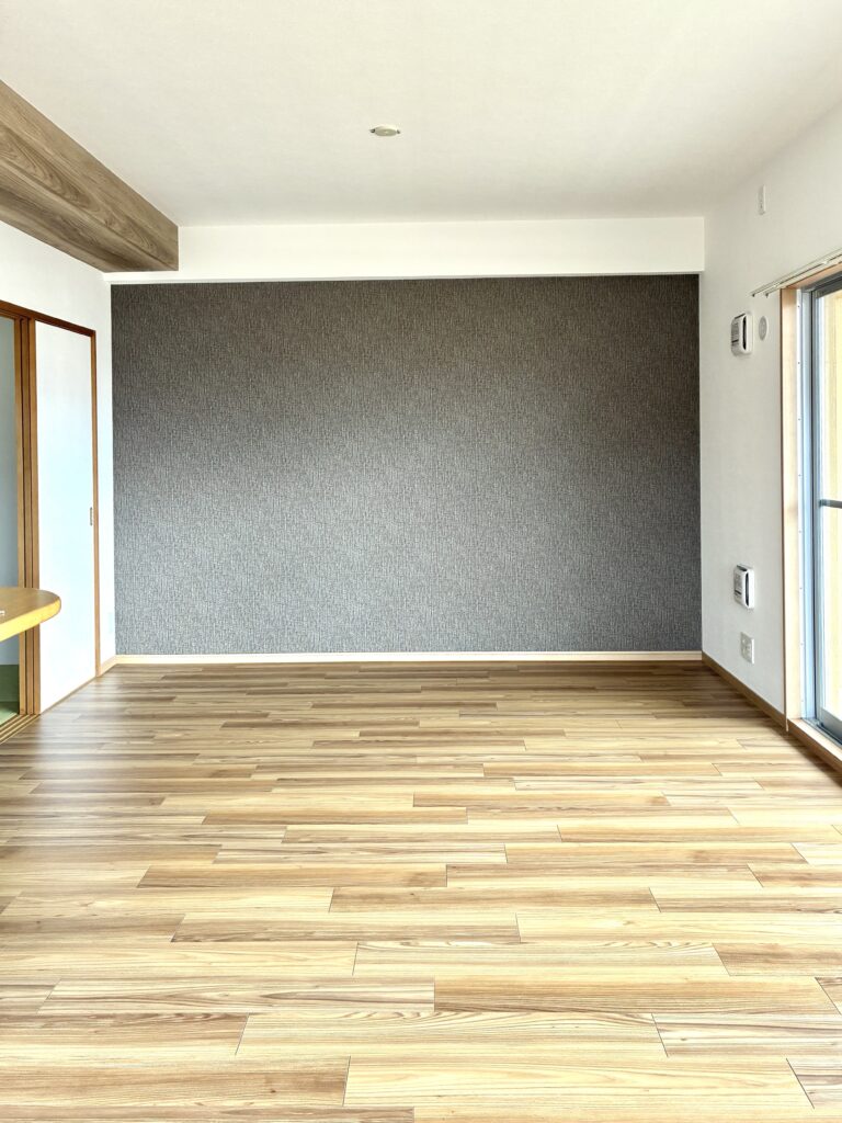 佐伯区分譲マンション　M様邸完工＜リビング・和室＞